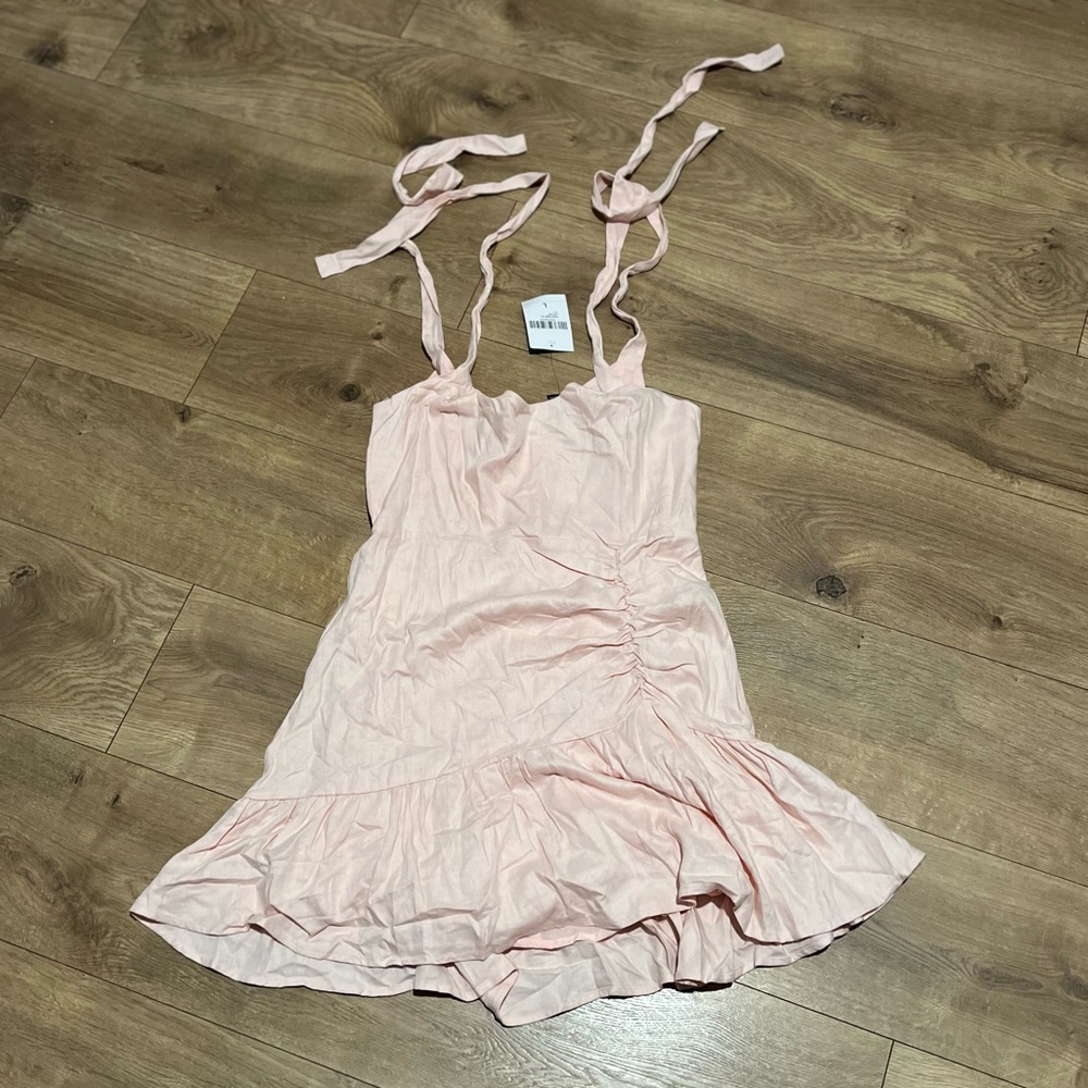 Forever 21 Punk Blush Linen Dress Large NWT